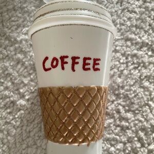 "TO GO CUP" COFFEE ORNAMENT NWT